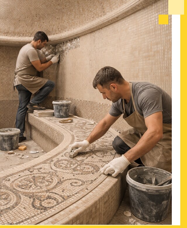 Плитка для хамама в Ефремах, укладка, подбор и поставка