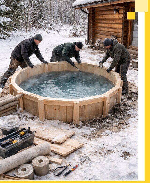 Изготовление и установка ледяных купелей под ключ в Ефремах